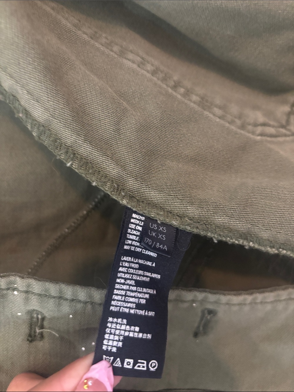 We the Free By Free People Spruce Military Shirt Jacket Army Green Extra Small - Picture 4 of 6
